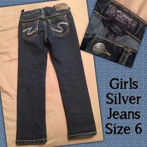 Girls Silver Jeans